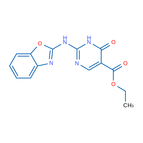Ethyl 2-(2-Benzoxazolylamino)-6-oxo-1,6-dihydropyrimidine-5-carboxylate 1g