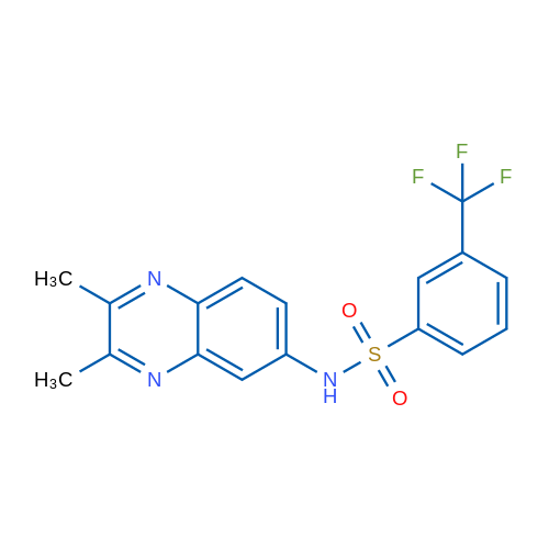 N-(2,3-Dimethylquinoxalin-6-yl)-3-(trifluoromethyl)benzene-1-sulfonamide 1g