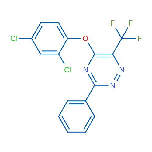 5-(2,4-Dichlorophenoxy)-3-phenyl-6-(trifluoromethyl)-1,2,4-triazine 1g