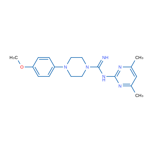 N-(4,6-Dimethylpyrimidin-2-yl)-4-(4-methoxyphenyl)piperazine-1-carboximidamide 5g