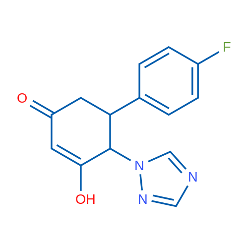 5-(4-Fluorophenyl)-3-hydroxy-4-(1H-1,2,4-triazol-1-yl)cyclohex-2-en-1-one 1g