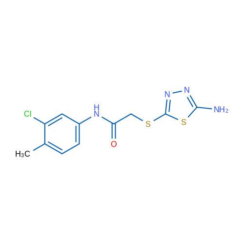 2-((5-Amino-1,3,4-thiadiazol-2-yl)thio)-N-(3-chloro-4-methylphenyl)acetamide 1g