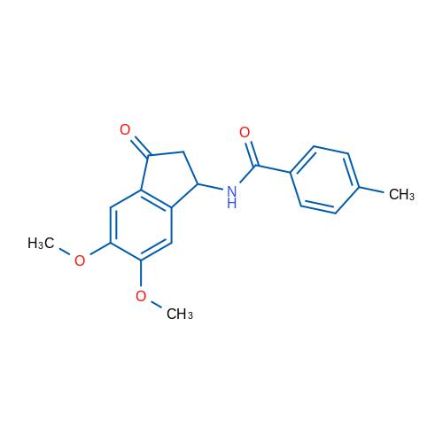 N-(5,6-Dimethoxy-3-oxo-2,3-dihydro-1H-inden-1-yl)-4-methylbenzamide 10mg