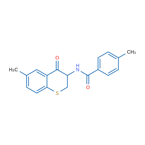 4-Methyl-N-(6-methyl-4-oxo-3,4-dihydro-2H-1-benzothiopyran-3-yl)benzamide 1g