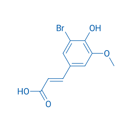 3-(3-Bromo-4-hydroxy-5-methoxyphenyl)acrylic acid(predominantly trans) 1g