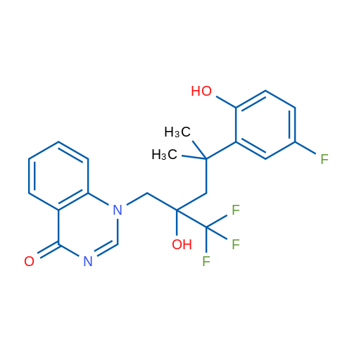 1-(4-(5-Fluoro-2-hydroxyphenyl)-2-hydroxy-4-methyl-2-(trifluoromethyl)pentyl)quinazolin-4(1H)-one 1g