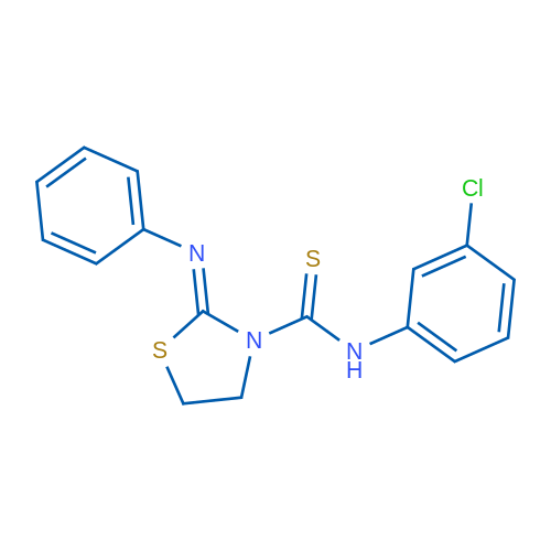 (2Z)-N-(3-Chlorophenyl)-2-(phenylimino)-1,3-thiazolidine-3-carbothioamide 1g