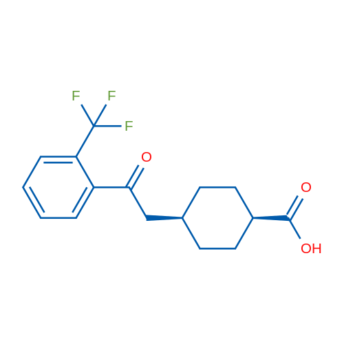 cis-4-(2-Oxo-2-(2-(trifluoromethyl)phenyl)ethyl)cyclohexanecarboxylic acid 1g