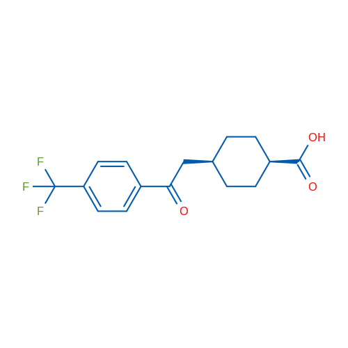 cis-4-(2-Oxo-2-(4-(trifluoromethyl)phenyl)ethyl)cyclohexanecarboxylic acid 1g