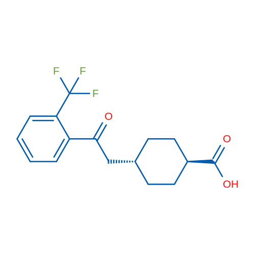 trans-4-(2-oxo-2-(2-(Trifluoromethyl)phenyl)ethyl)cyclohexanecarboxylic acid 1g