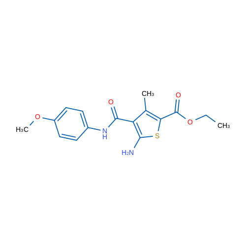 Ethyl 5-amino-4-((4-methoxyphenyl)carbamoyl)-3-methylthiophene-2-carboxylate 1g