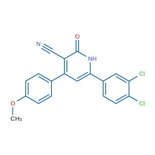 6-(3,4-Dichlorophenyl)-4-(4-methoxyphenyl)-2-oxo-1,2-dihydropyridine-3-carbonitrile 1g
