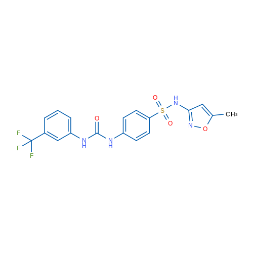 N-(5-Methylisoxazol-3-yl)-4-(3-(3-(trifluoromethyl)phenyl)ureido)benzenesulfonamide 1g