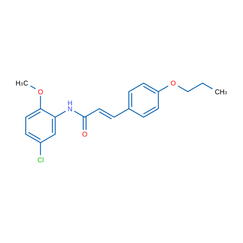(2E)-N-(5-Chloro-2-methoxyphenyl)-3-(4-propoxyphenyl)prop-2-enamide 1g