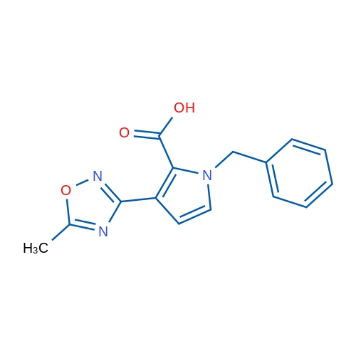 1-Benzyl-3-(5-methyl-1,2,4-oxadiazol-3-yl)-1H-pyrrole-2-carboxylic acid 1g