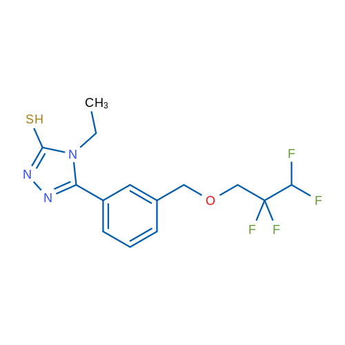 4-Ethyl-5-(3-((2,2,3,3-tetrafluoropropoxy)methyl)phenyl)-4H-1,2,4-triazole-3-thiol 5g