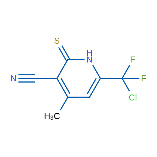 6-(Chlorodifluoromethyl)-4-methyl-2-thioxo-1,2-dihydropyridine-3-carbonitrile 5g