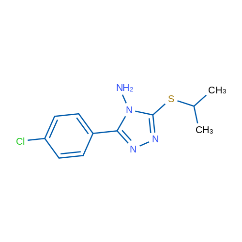 3-(4-Chlorophenyl)-5-(propan-2-ylsulfanyl)-4H-1,2,4-triazol-4-amine 1g