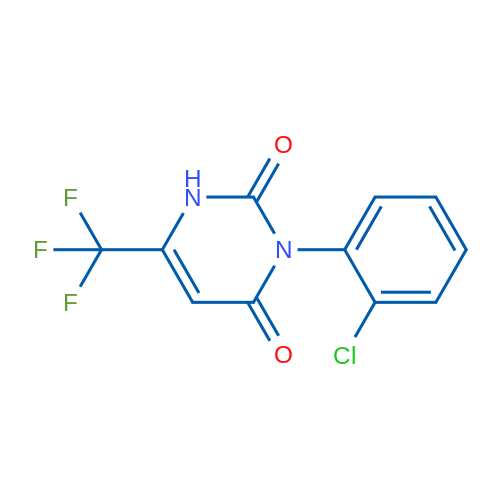 3-(2-Chlorophenyl)-6-(trifluoromethyl)-1,2,3,4-tetrahydropyrimidine-2,4-dione 1g