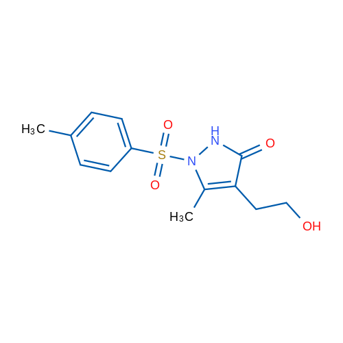 4-(2-Hydroxyethyl)-5-methyl-1-(4-methylbenzenesulfonyl)-2,3-dihydro-1H-pyrazol-3-one 1g