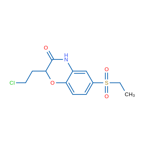 2-(2-Chloroethyl)-6-(ethanesulfonyl)-3,4-dihydro-2H-1,4-benzoxazin-3-one 1g