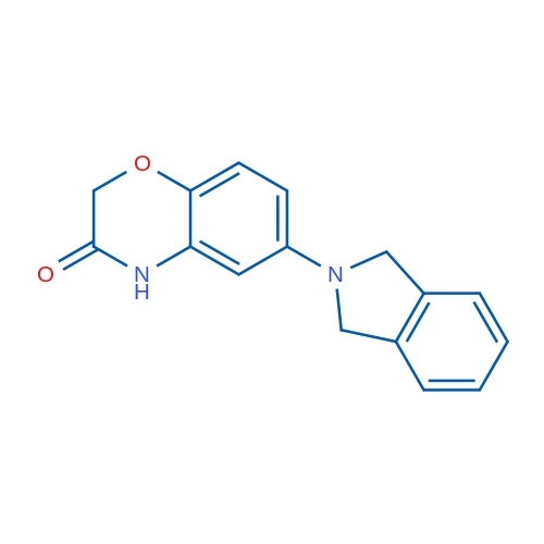 6-(2,3-Dihydro-1H-isoindol-2-yl)-3,4-dihydro-2H-1,4-benzoxazin-3-one 1g