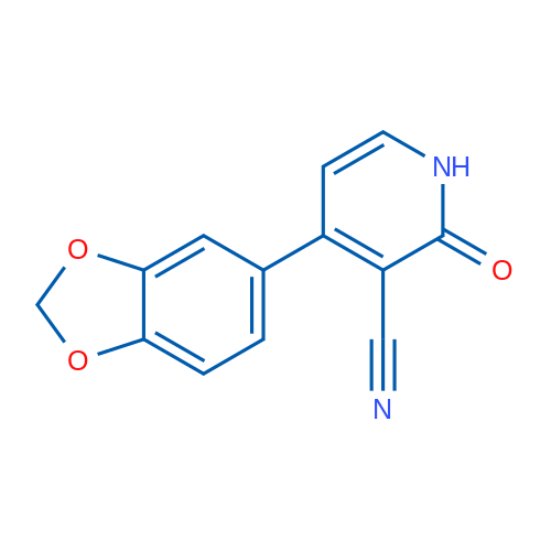 4-(2H-1,3-Benzodioxol-5-yl)-2-oxo-1,2-dihydropyridine-3-carbonitrile 1g