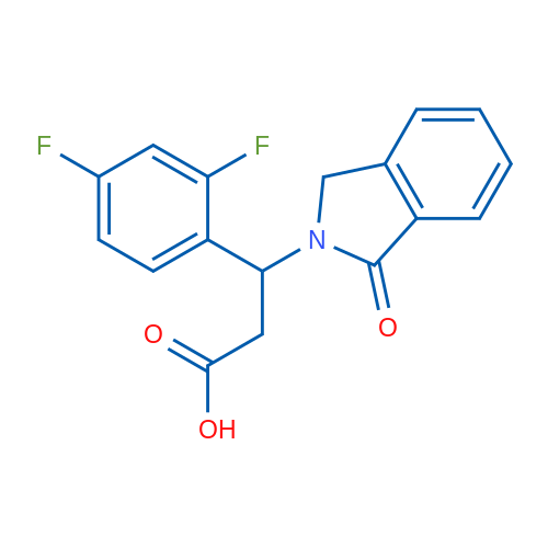 3-(2,4-Difluorophenyl)-3-(1-oxo-2,3-dihydro-1H-isoindol-2-yl)propanoic acid 1g