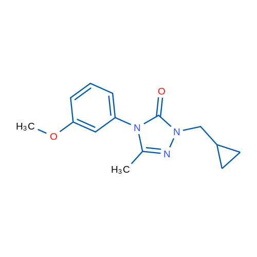 1-(Cyclopropylmethyl)-4-(3-methoxyphenyl)-3-methyl-4,5-dihydro-1H-1,2,4-triazol-5-one 1g