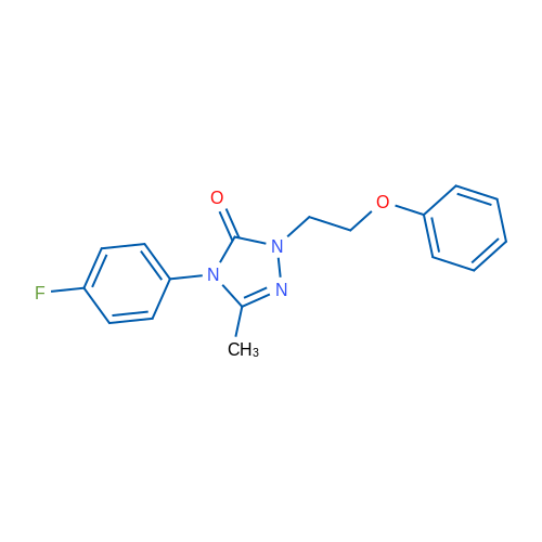 4-(4-Fluorophenyl)-3-methyl-1-(2-phenoxyethyl)-4,5-dihydro-1H-1,2,4-triazol-5-one 1g