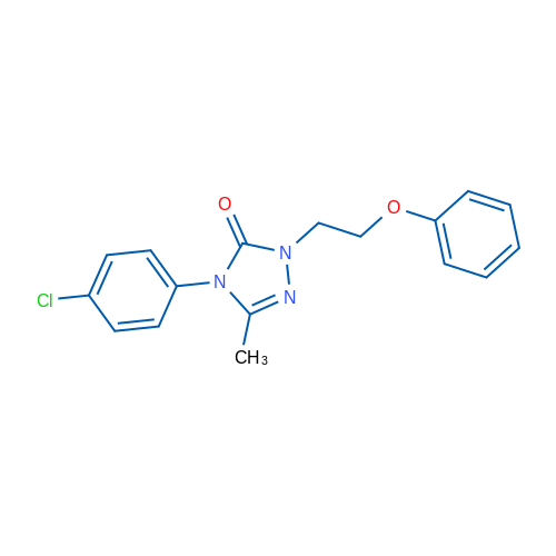 4-(4-Chlorophenyl)-3-methyl-1-(2-phenoxyethyl)-4,5-dihydro-1H-1,2,4-triazol-5-one 1g