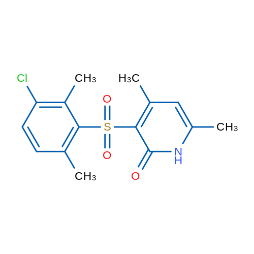3-(3-Chloro-2,6-dimethylbenzenesulfonyl)-4,6-dimethyl-1,2-dihydropyridin-2-one 1g