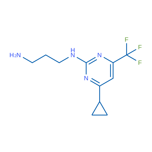 N1-(4-Cyclopropyl-6-(trifluoromethyl)pyrimidin-2-yl)propane-1,3-diamine 1g