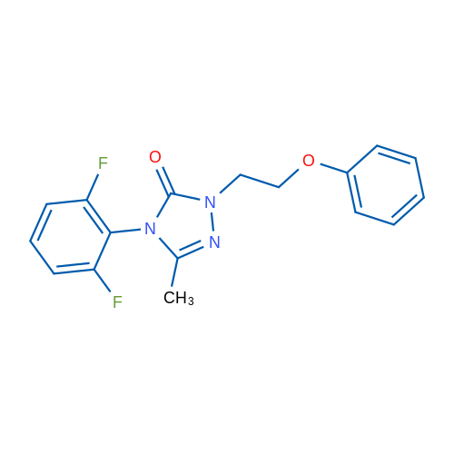 4-(2,6-Difluorophenyl)-3-methyl-1-(2-phenoxyethyl)-4,5-dihydro-1H-1,2,4-triazol-5-one 1g