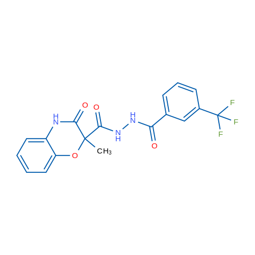 N'-(2-Methyl-3-oxo-3,4-dihydro-2H-1,4-benzoxazine-2-carbonyl)-3-(trifluoromethyl)benzohydrazide 1g