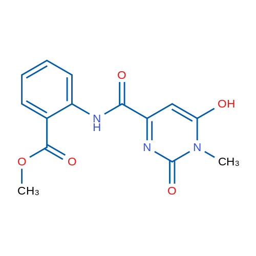 Methyl 2-(6-hydroxy-1-methyl-2-oxo-1,2-dihydropyrimidine-4-amido)benzoate 1g