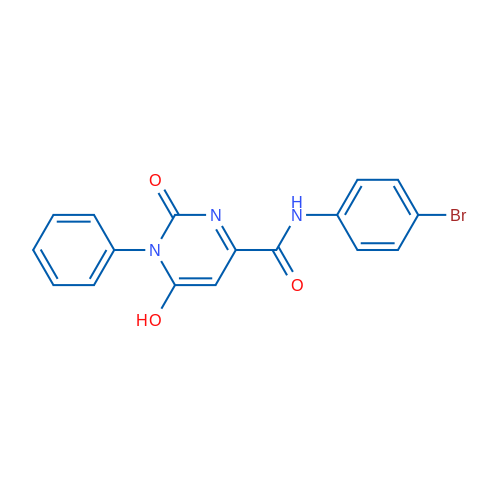 N-(4-Bromophenyl)-6-hydroxy-2-oxo-1-phenyl-1,2-dihydropyrimidine-4-carboxamide 1g