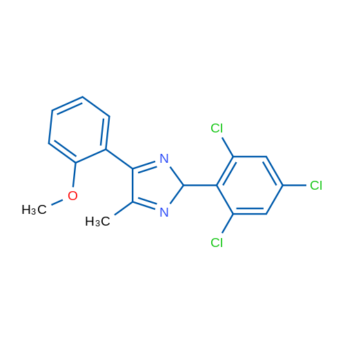 4-(2-Methoxyphenyl)-5-methyl-2-(2,4,6-trichlorophenyl)-2H-imidazole 1g