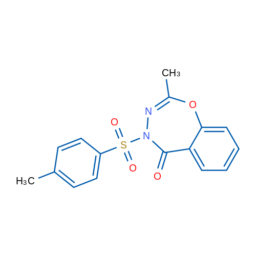 2-Methyl-4-(4-methylbenzenesulfonyl)-4,5-dihydro-1,3,4-benzoxadiazepin-5-one 1g