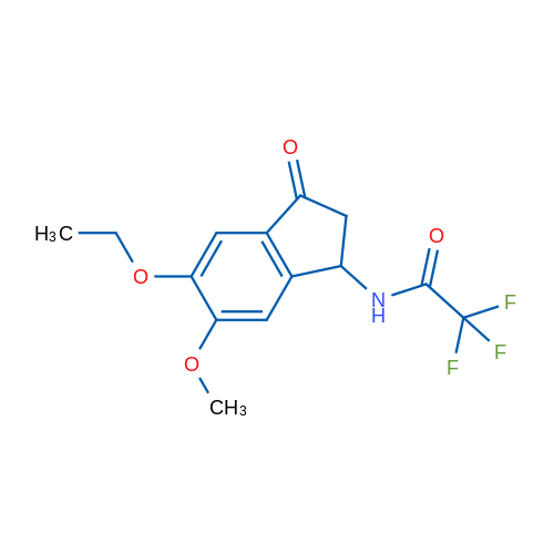 N-(5-Ethoxy-6-methoxy-3-oxo-2,3-dihydro-1H-inden-1-yl)-2,2,2-trifluoroacetamide 1g