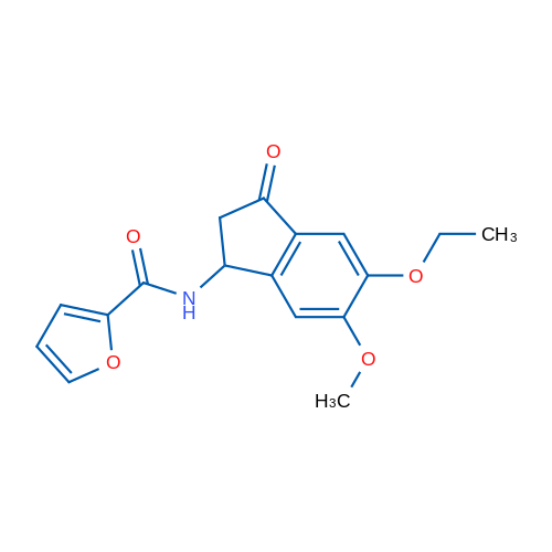 N-(5-Ethoxy-6-methoxy-3-oxo-2,3-dihydro-1H-inden-1-yl)furan-2-carboxamide 1g