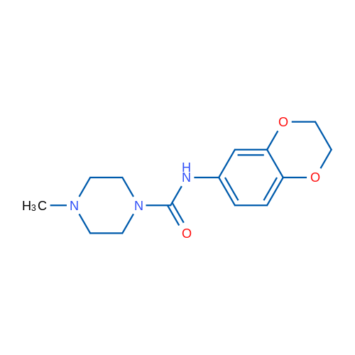 N-(2,3-Dihydro-1,4-benzodioxin-6-yl)-4-methylpiperazine-1-carboxamide 1g