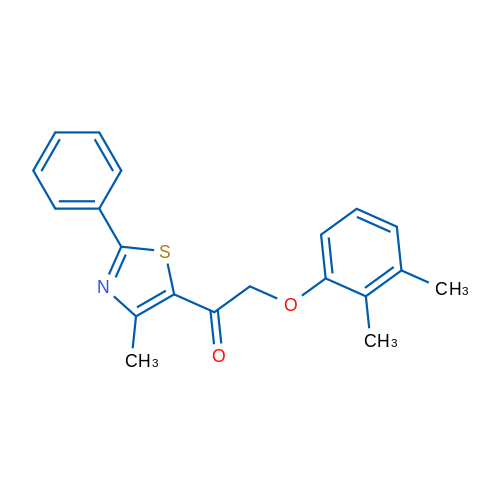 2-(2,3-Dimethylphenoxy)-1-(4-methyl-2-phenyl-1,3-thiazol-5-yl)ethan-1-one 1g