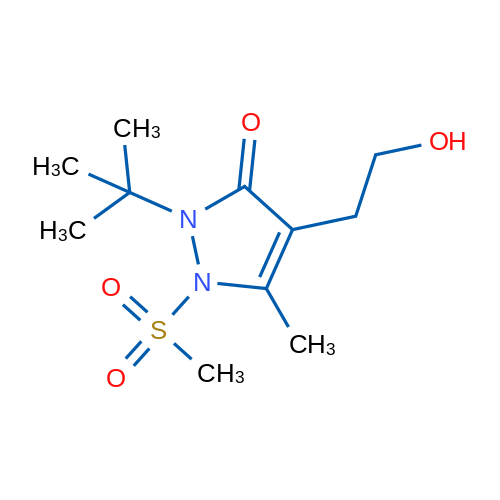 2-tert-Butyl-4-(2-hydroxyethyl)-1-methanesulfonyl-5-methyl-2,3-dihydro-1H-pyrazol-3-one 1g