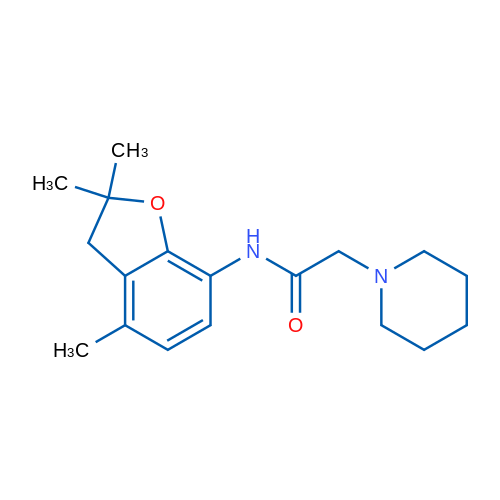 2-(Piperidin-1-yl)-N-(2,2,4-trimethyl-2,3-dihydro-1-benzofuran-7-yl)acetamide 1g