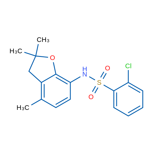 2-Chloro-N-(2,2,4-trimethyl-2,3-dihydro-1-benzofuran-7-yl)benzene-1-sulfonamide 1g