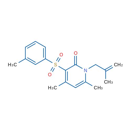 4,6-Dimethyl-3-(3-methylbenzenesulfonyl)-1-(2-methylprop-2-en-1-yl)-1,2-dihydropyridin-2-one 1g