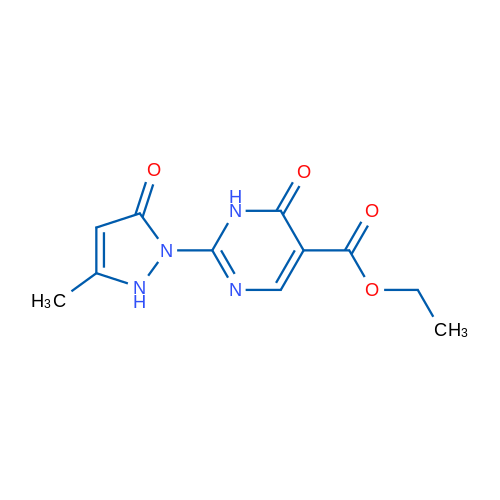 Ethyl 2-(3-methyl-5-oxo-2,5-dihydro-1H-pyrazol-1-yl)-6-oxo-1,6-dihydropyrimidine-5-carboxylate 1g