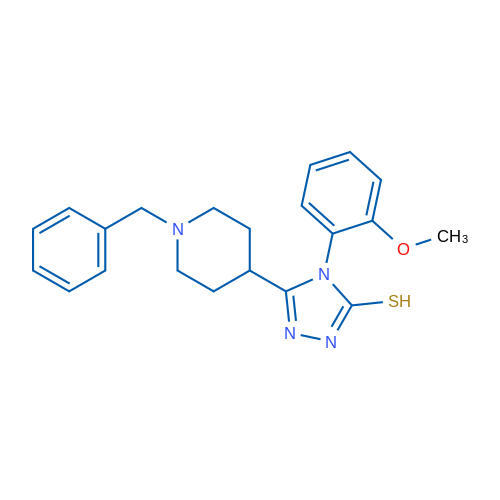 5-(1-Benzylpiperidin-4-yl)-4-(2-methoxyphenyl)-4H-1,2,4-triazole-3-thiol 1g