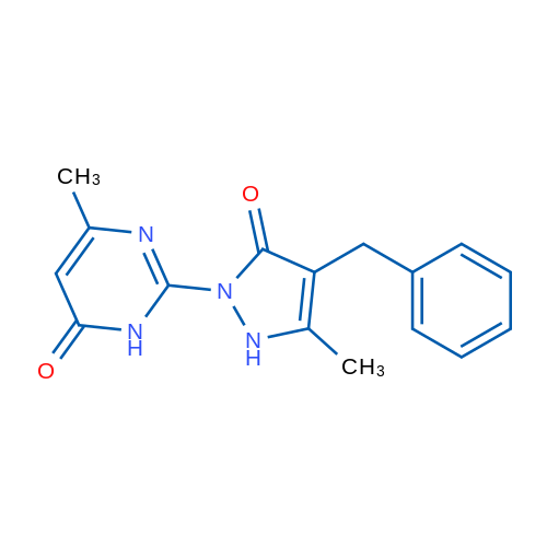 2-(4-Benzyl-3-methyl-5-oxo-2,5-dihydro-1H-pyrazol-1-yl)-6-methyl-3,4-dihydropyrimidin-4-one 1g